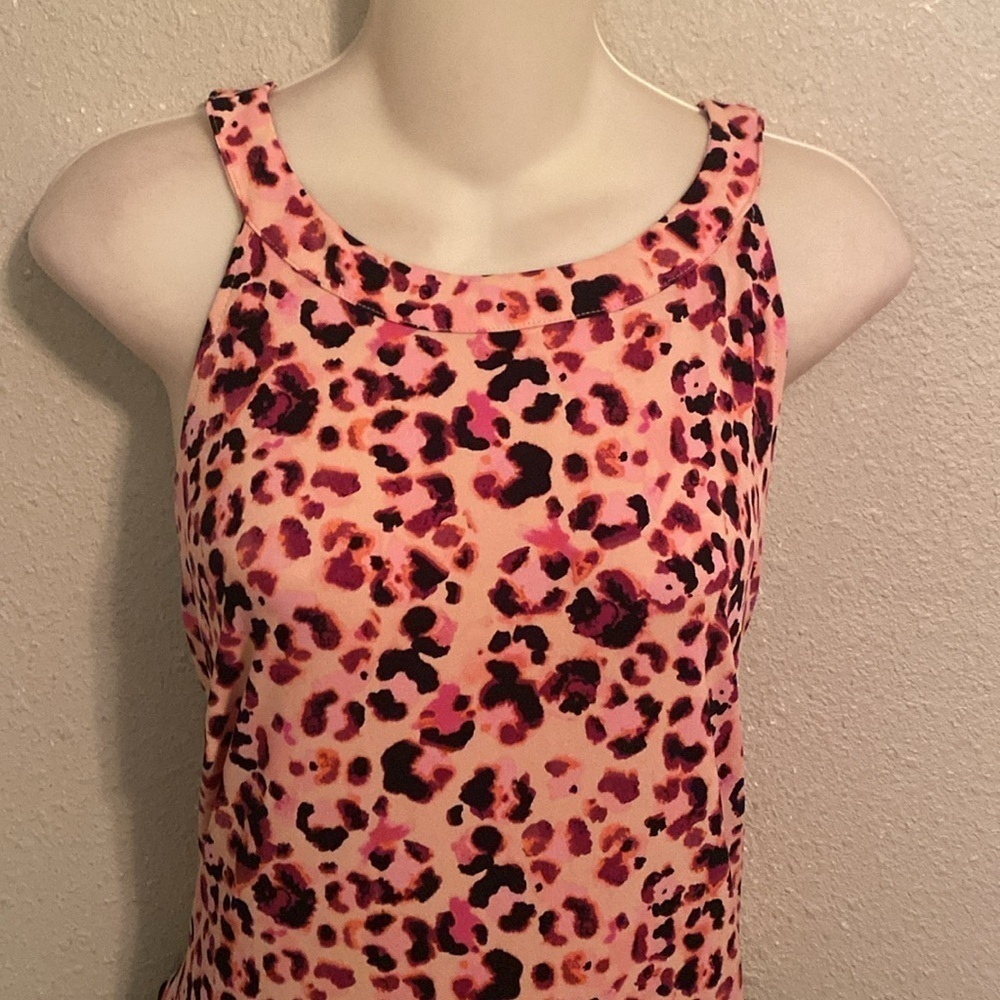 Torrid pink black leopard halter pocketed romper 1X 14 16 - Picture 4 of 13